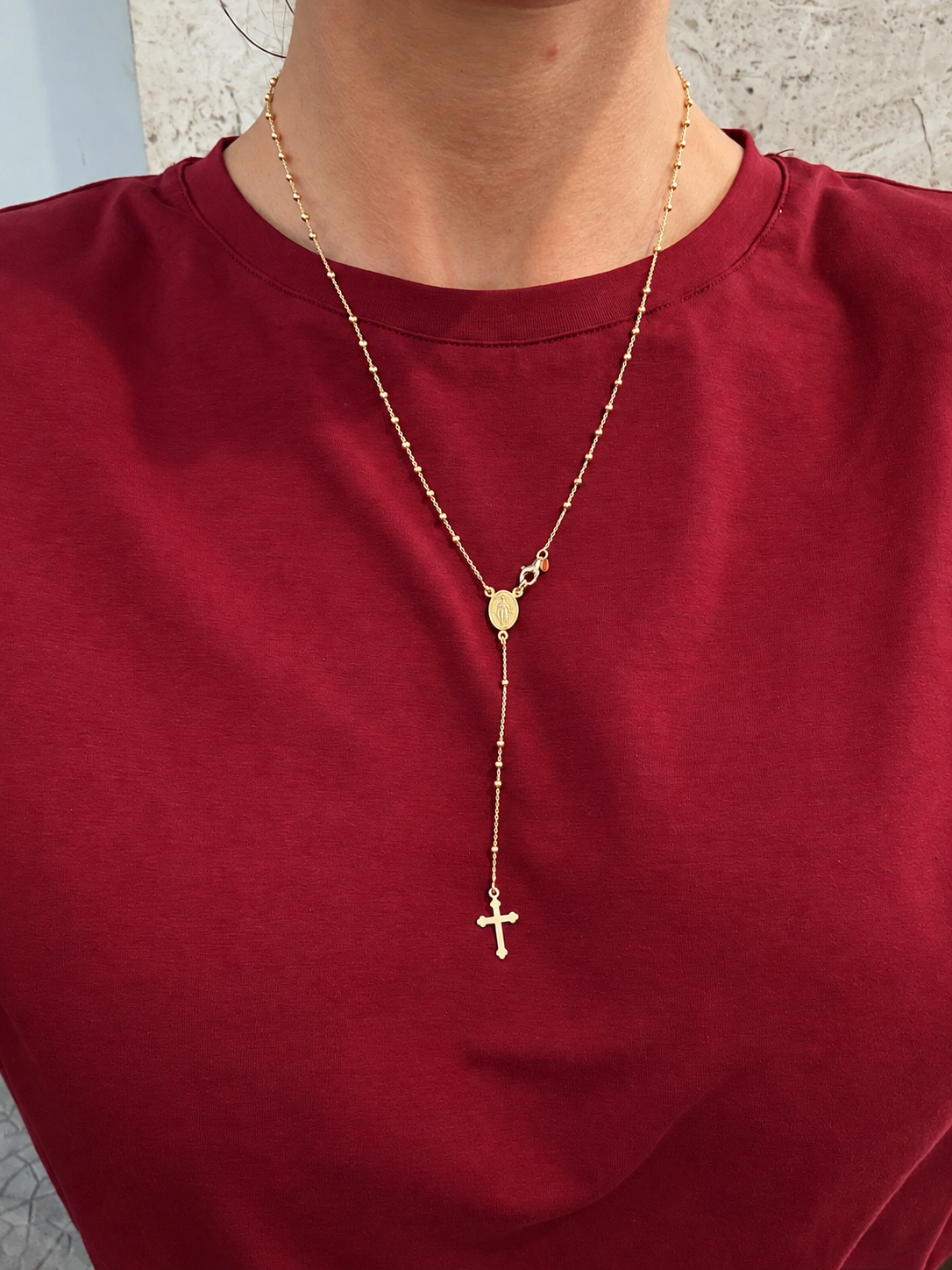 Collana Rosario Sfere Minimal 2mm