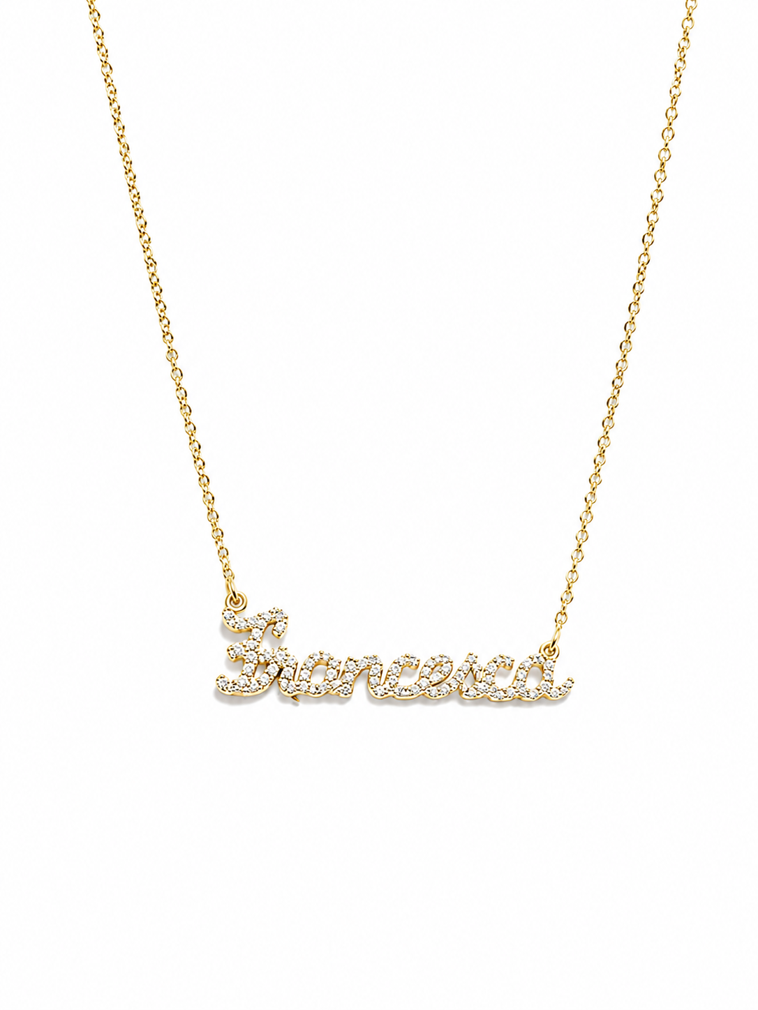 Collana Nome Pavè