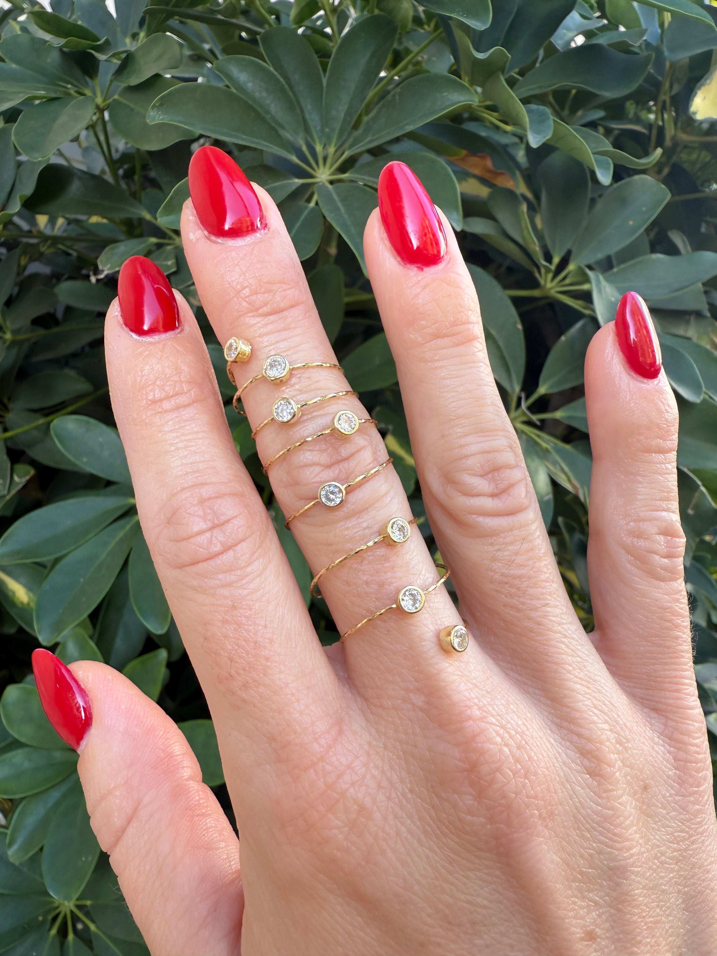 Anello Filo & punti Luce Regolabile