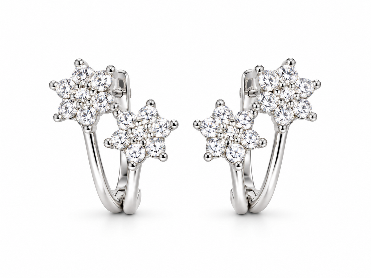 Orecchini Flower Duo