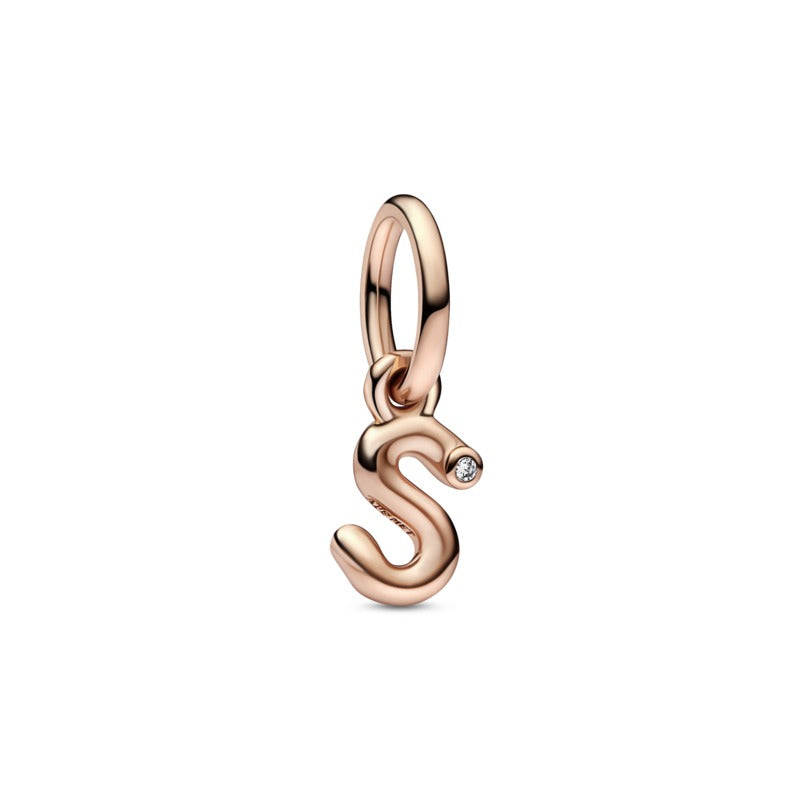Charm Lettera S Rosè