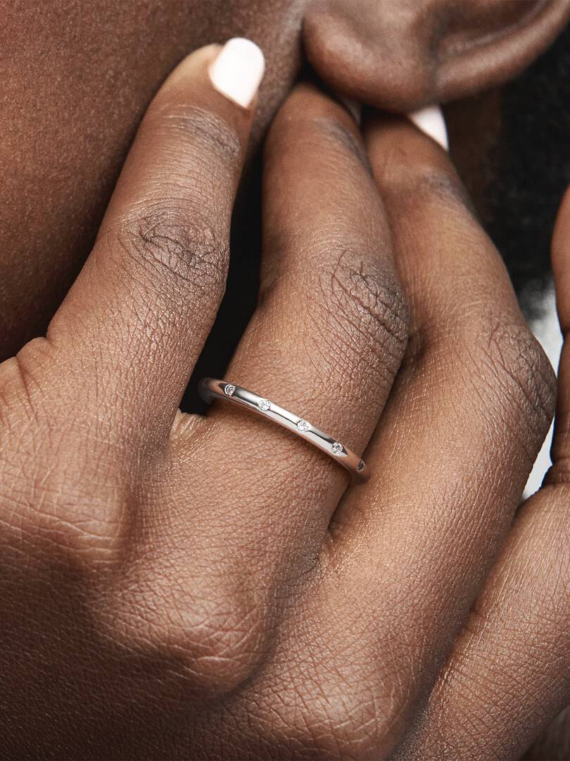 Anello Pandora Gocce.  190945CZ