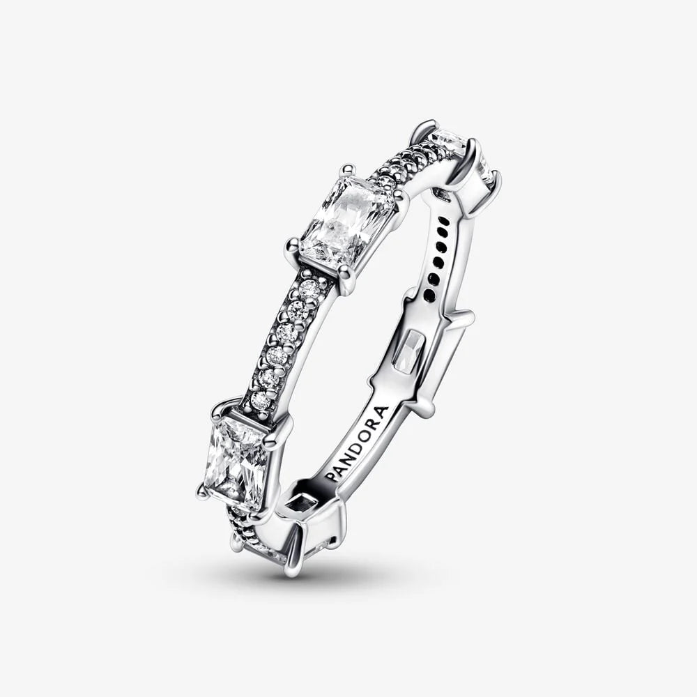 Anello Pandora Pavè con Pietre Luminose 188421C02