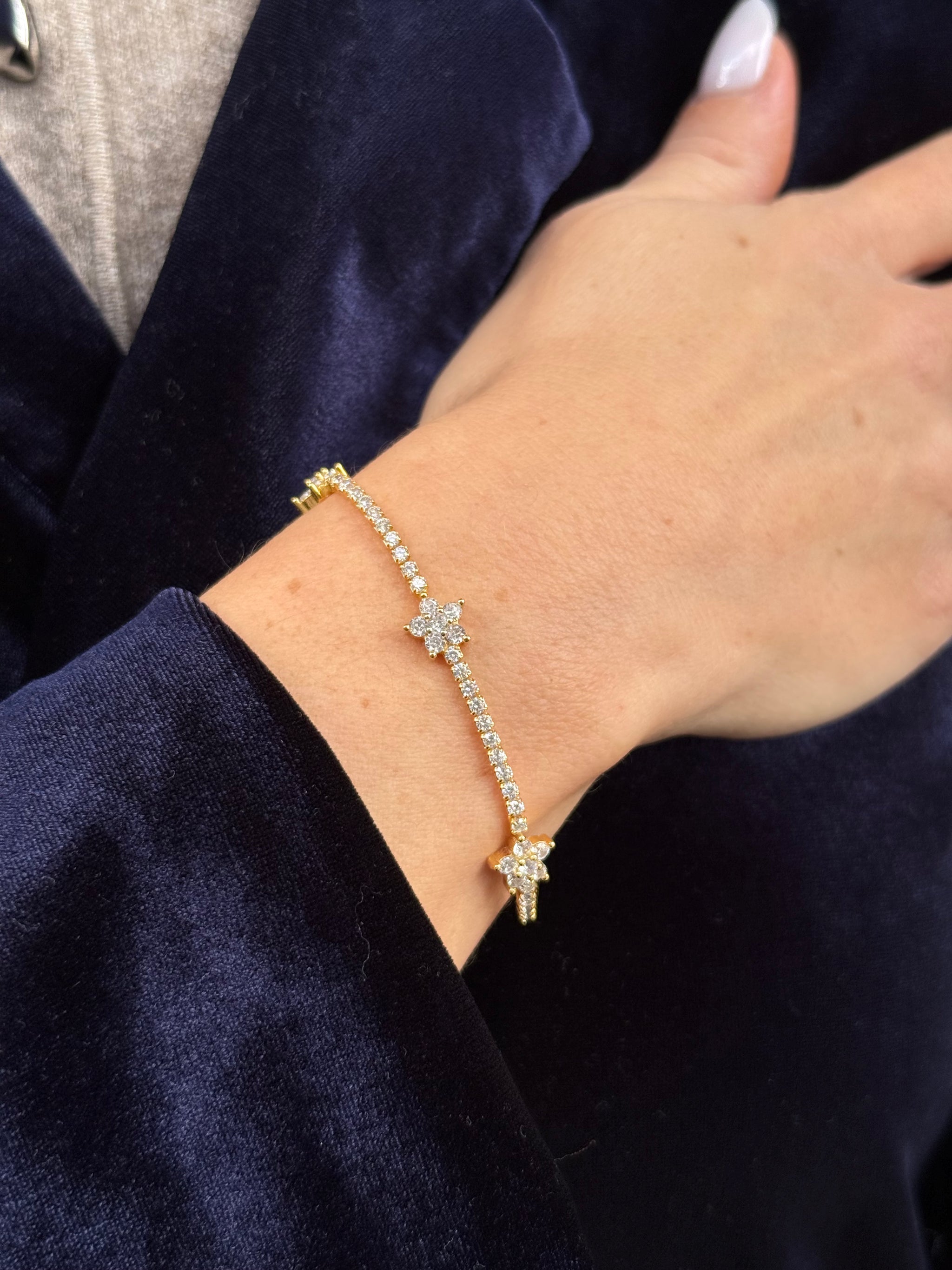 Bracciale Tennis Flower