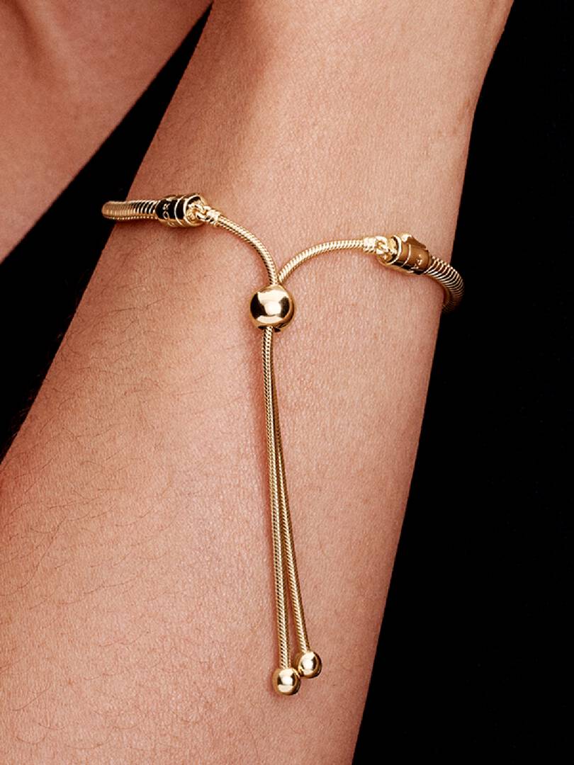 Bracciale Con Chiusura Scorrevole Gold.    567953CZ
