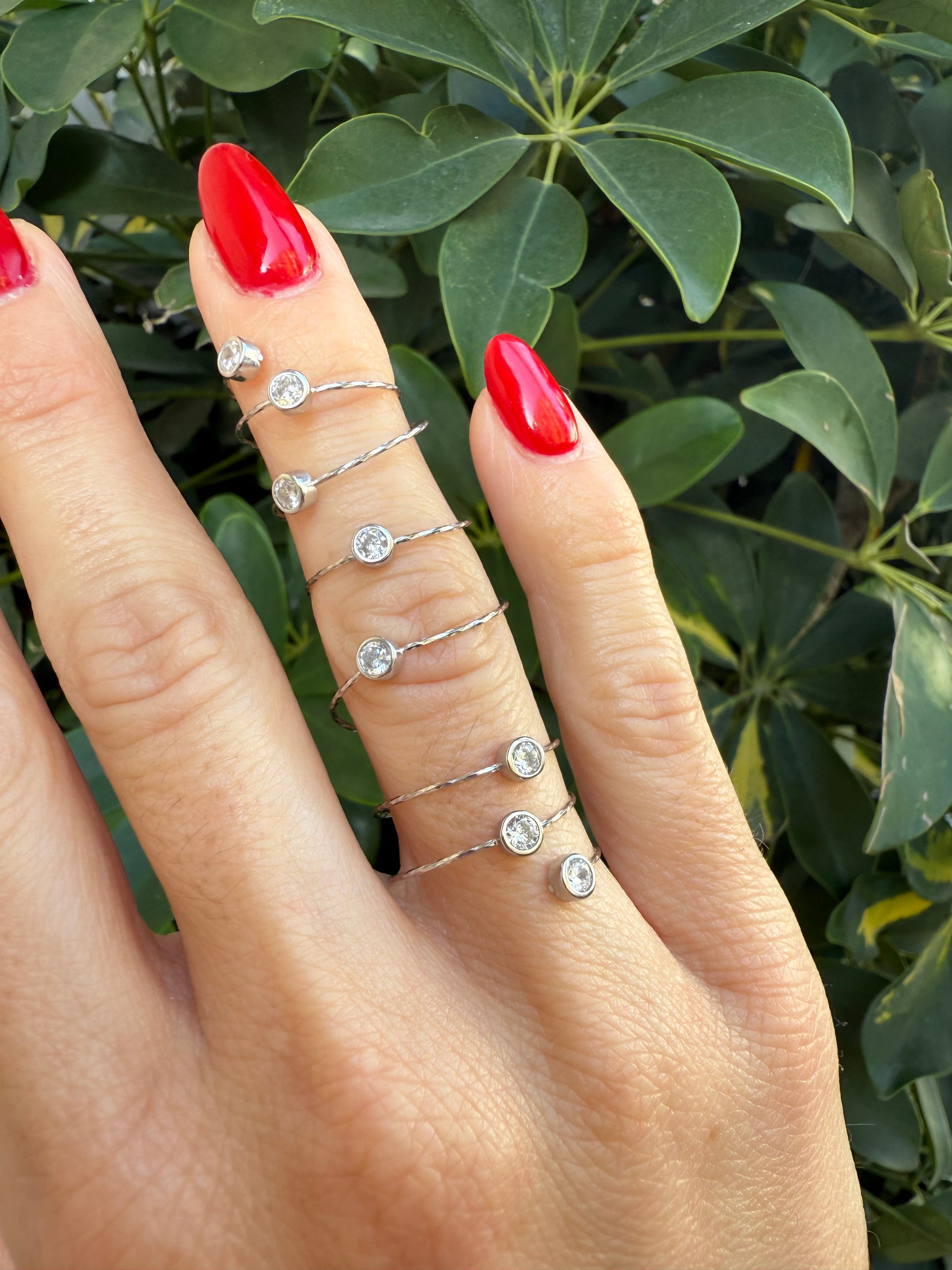 Anello Filo & punti Luce Regolabile