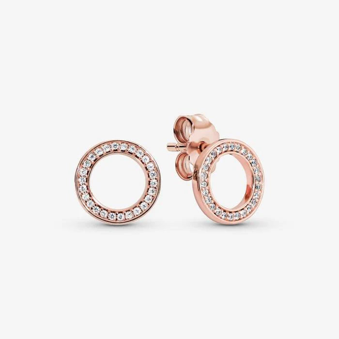 Orecchini Pandora Cerchio Rosè 280585CZ