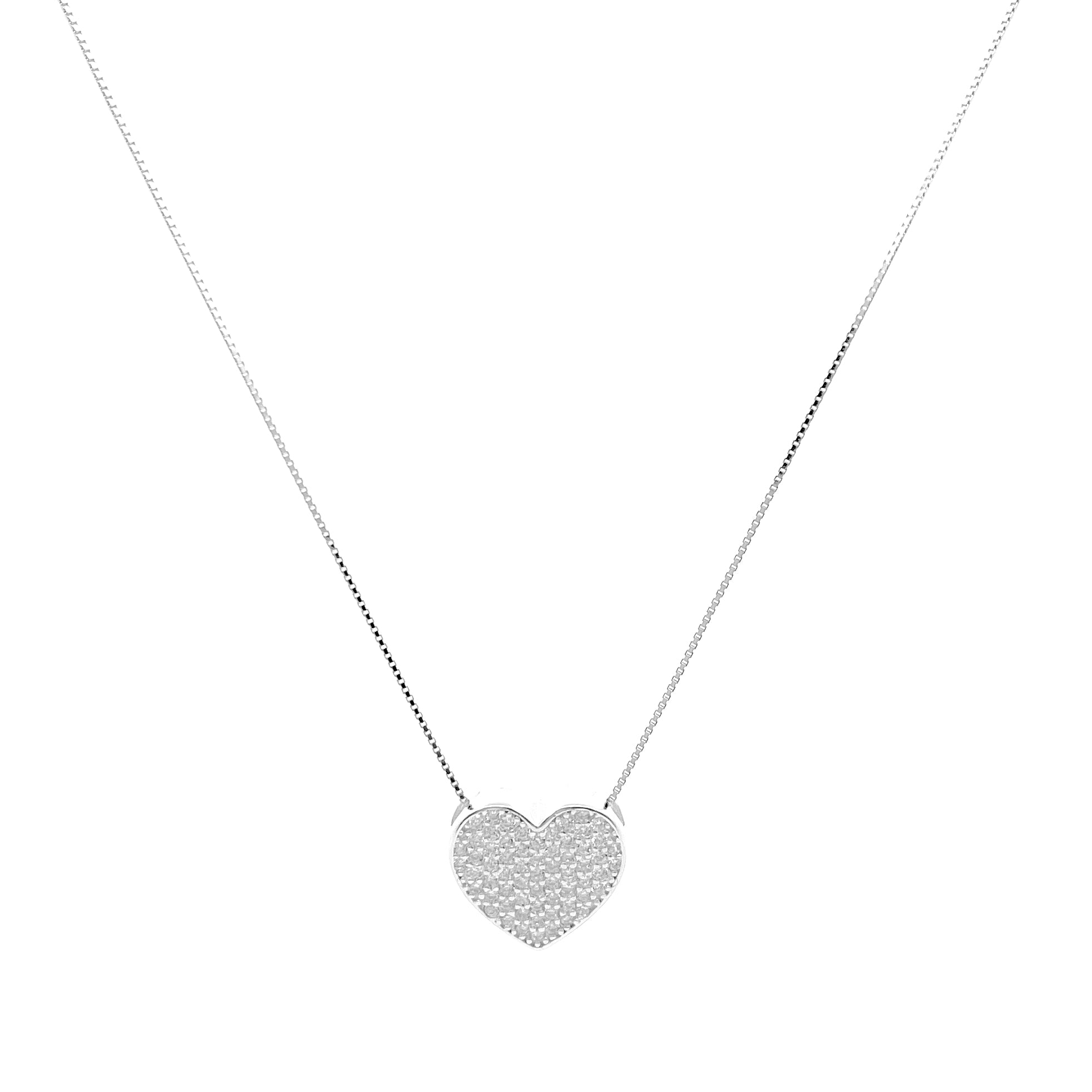 Collana Cuore Pavè Big