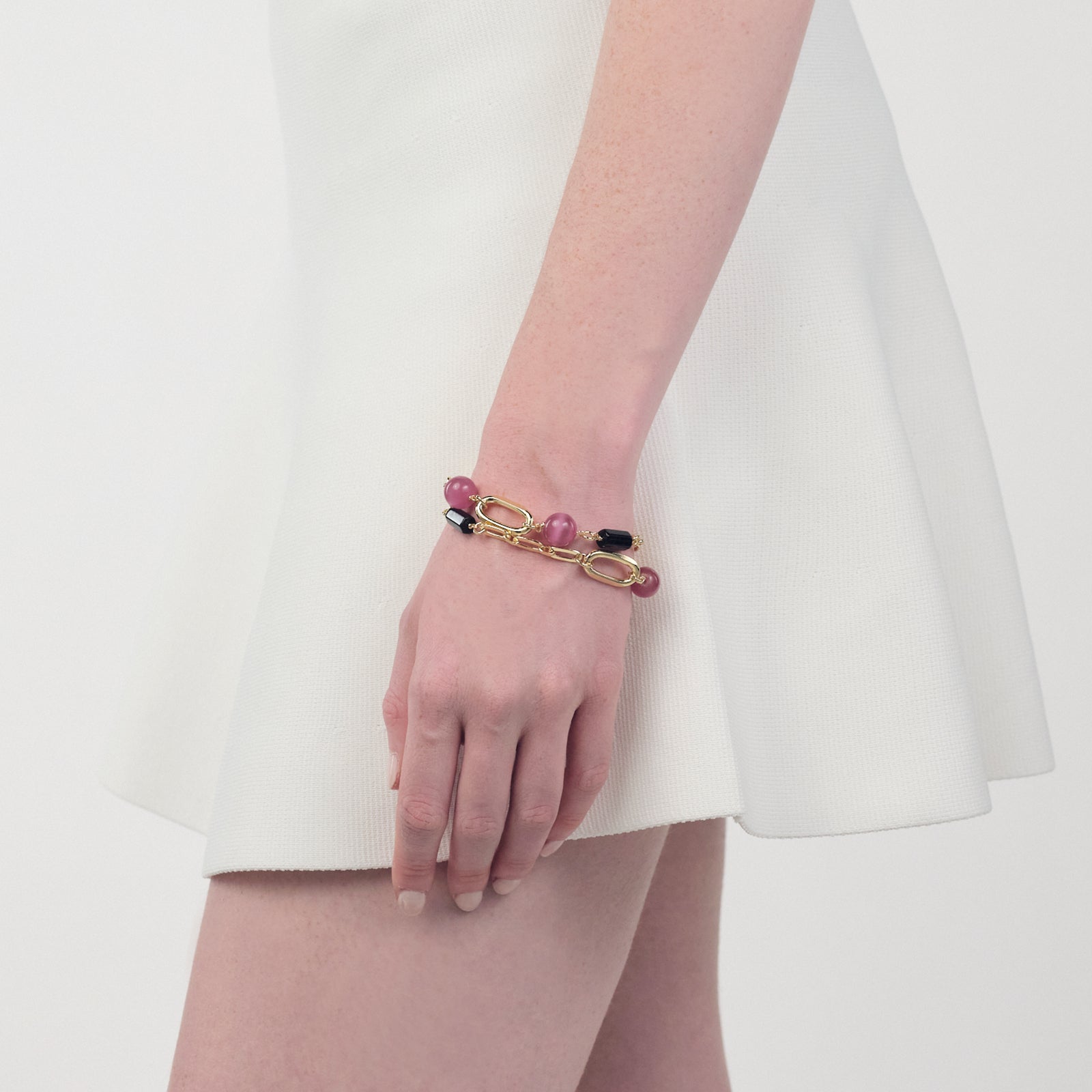 Bracciale Gipsy Con Sfere Rosa.     000EXB5214000   2562