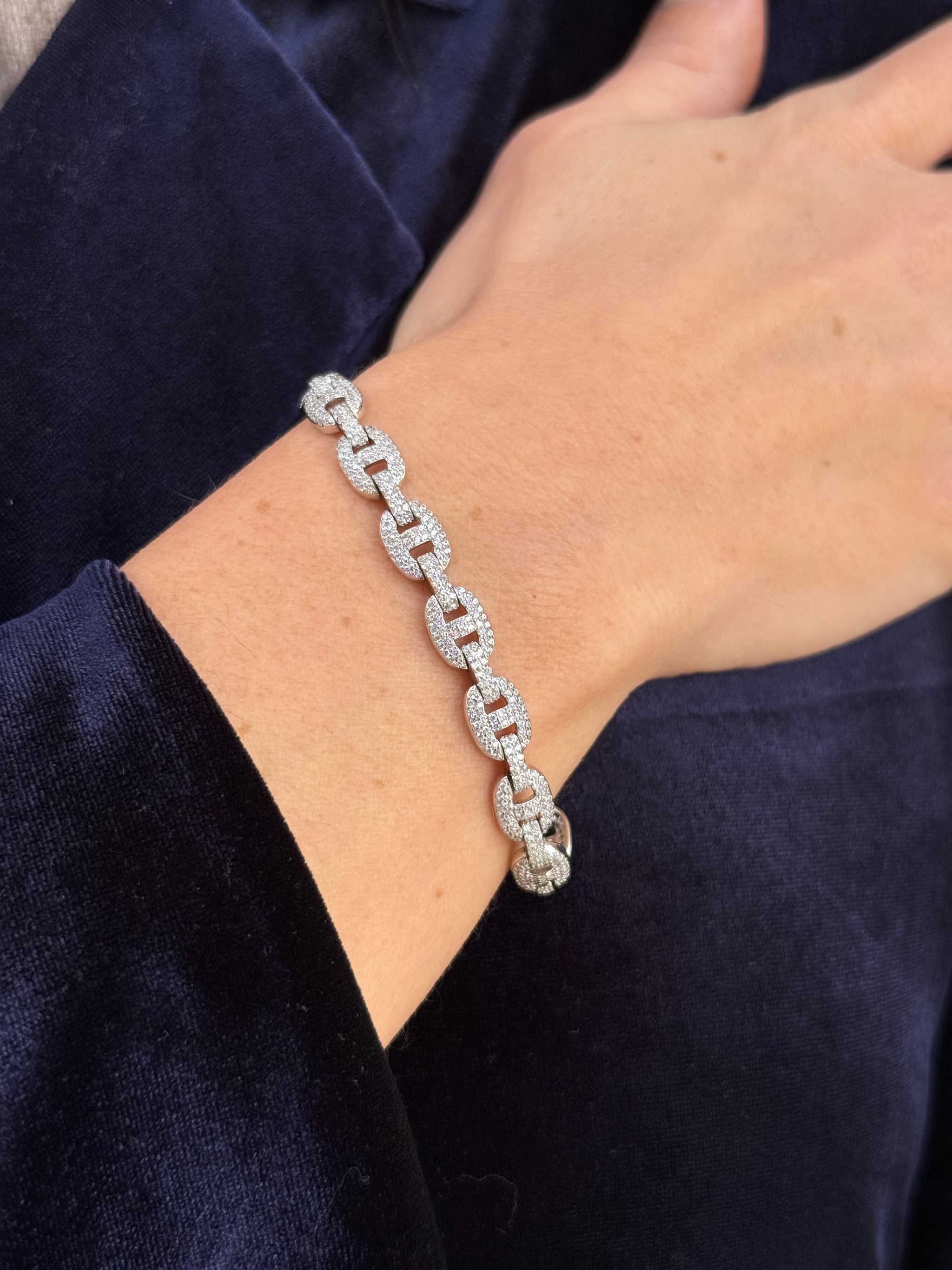 Bracciale Maglia Marina Pavè