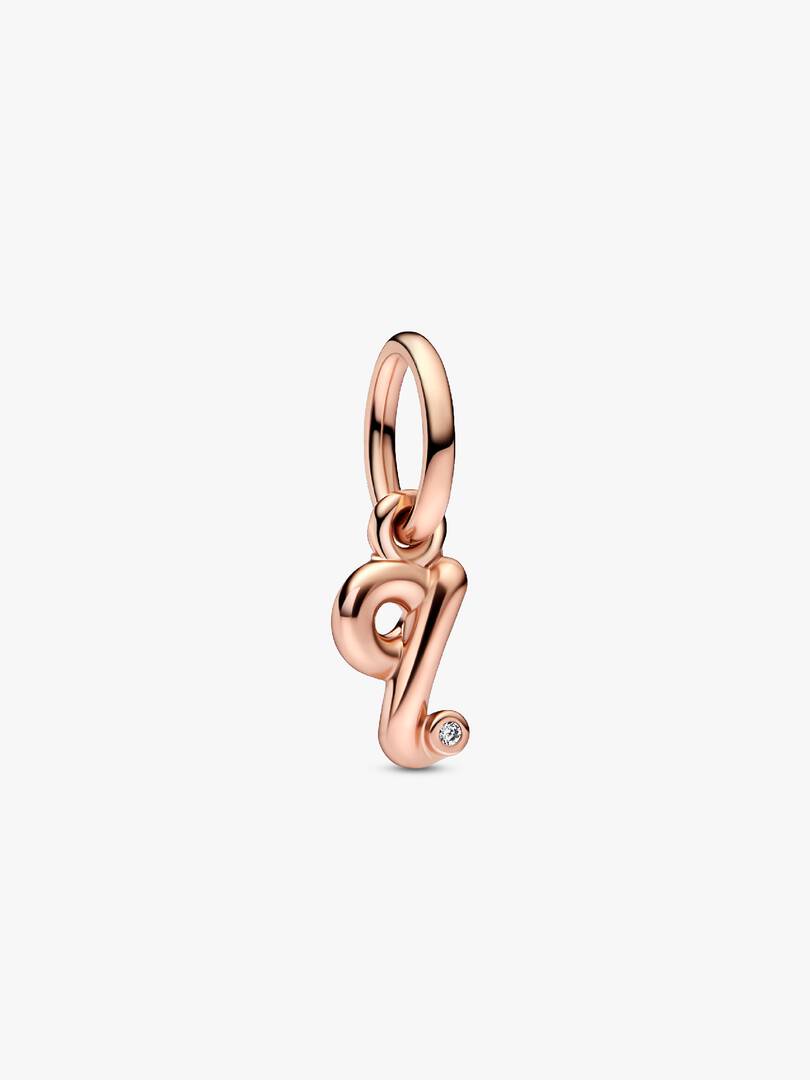 Charm Lettera Q Rosè