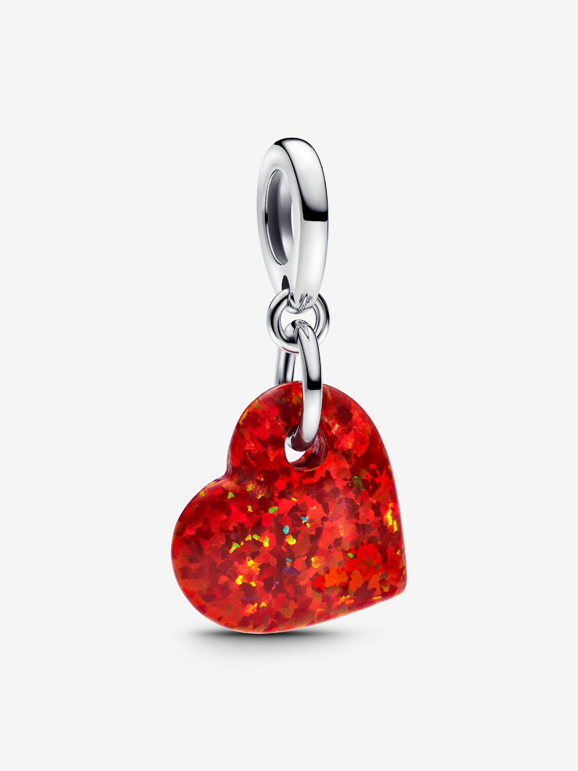 Charm Pendente Cuore Opale Rosso      793348C01