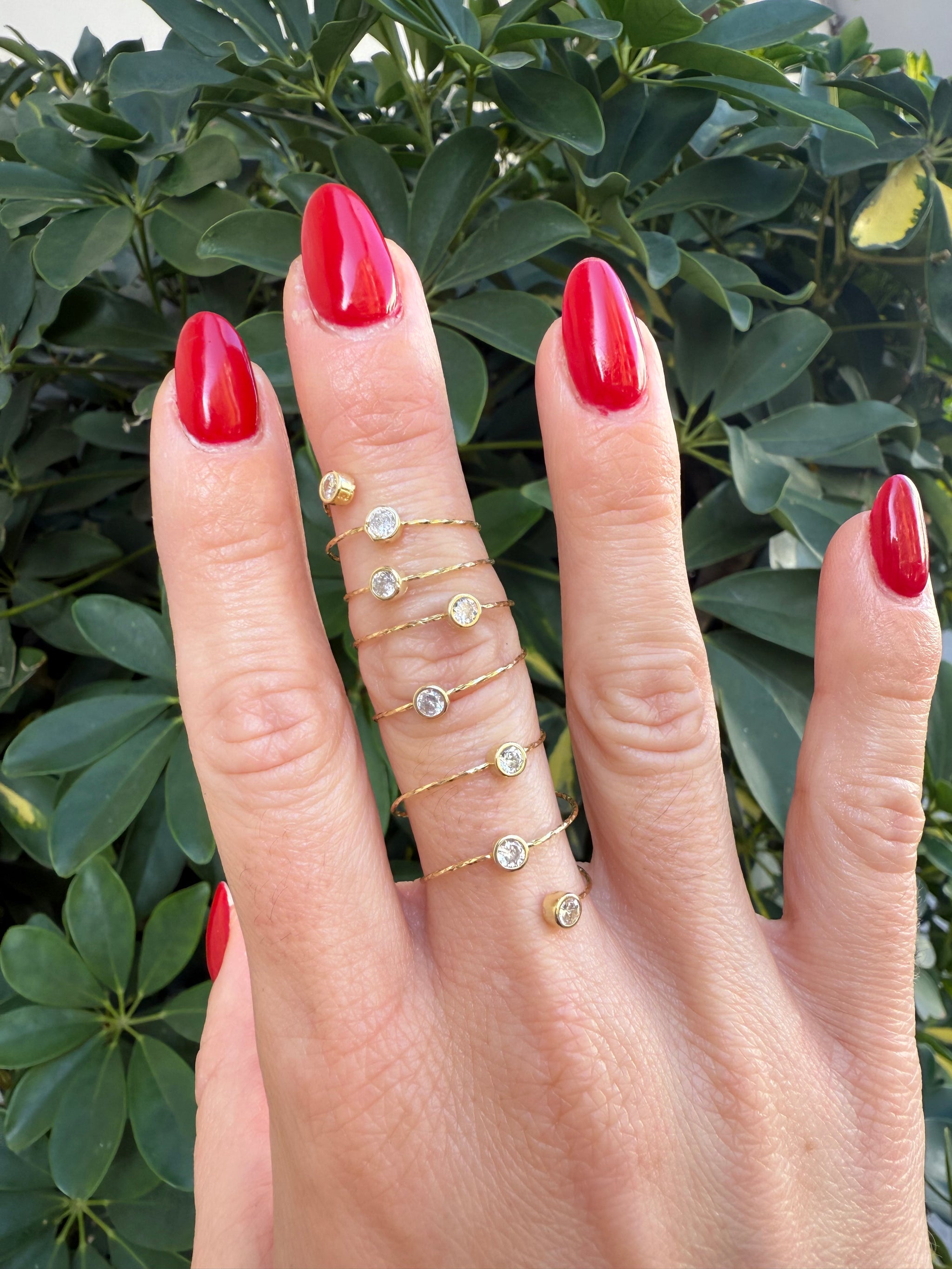 Anello Filo & punti Luce Regolabile