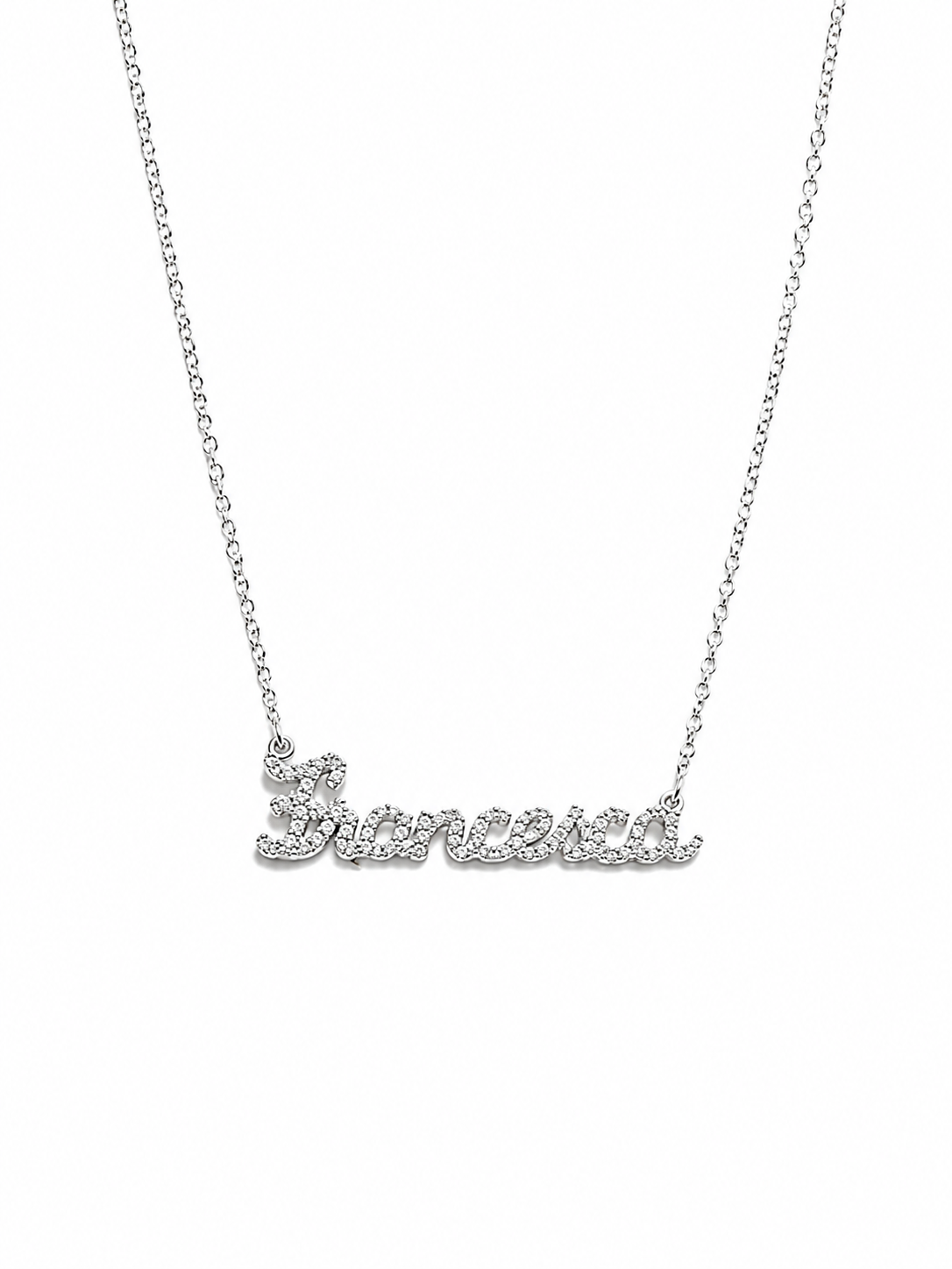 Collana Nome Pavè