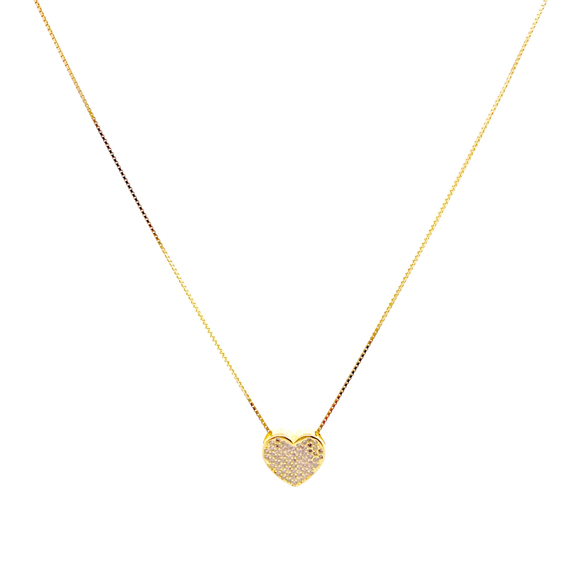 Collana Cuore Pavè Small