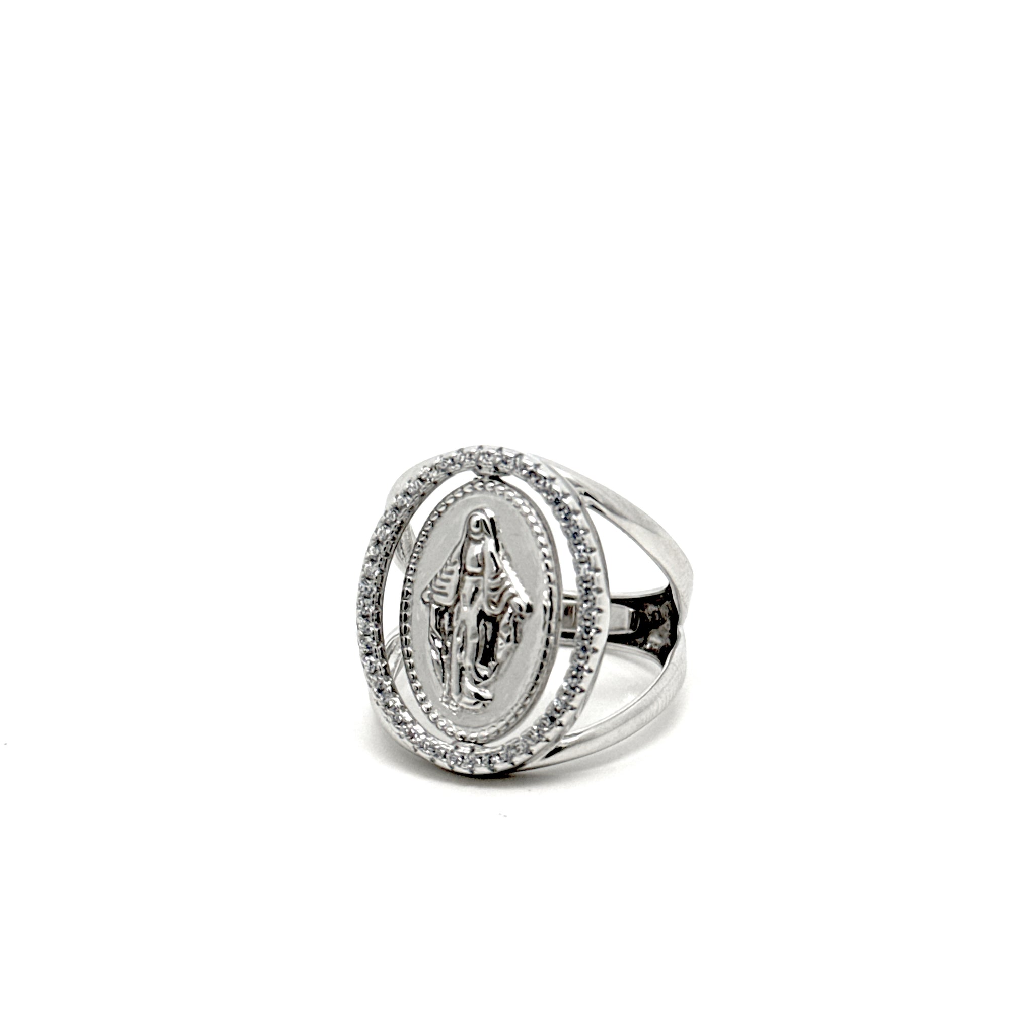 Anello Madonnina Miracolosa Girevole