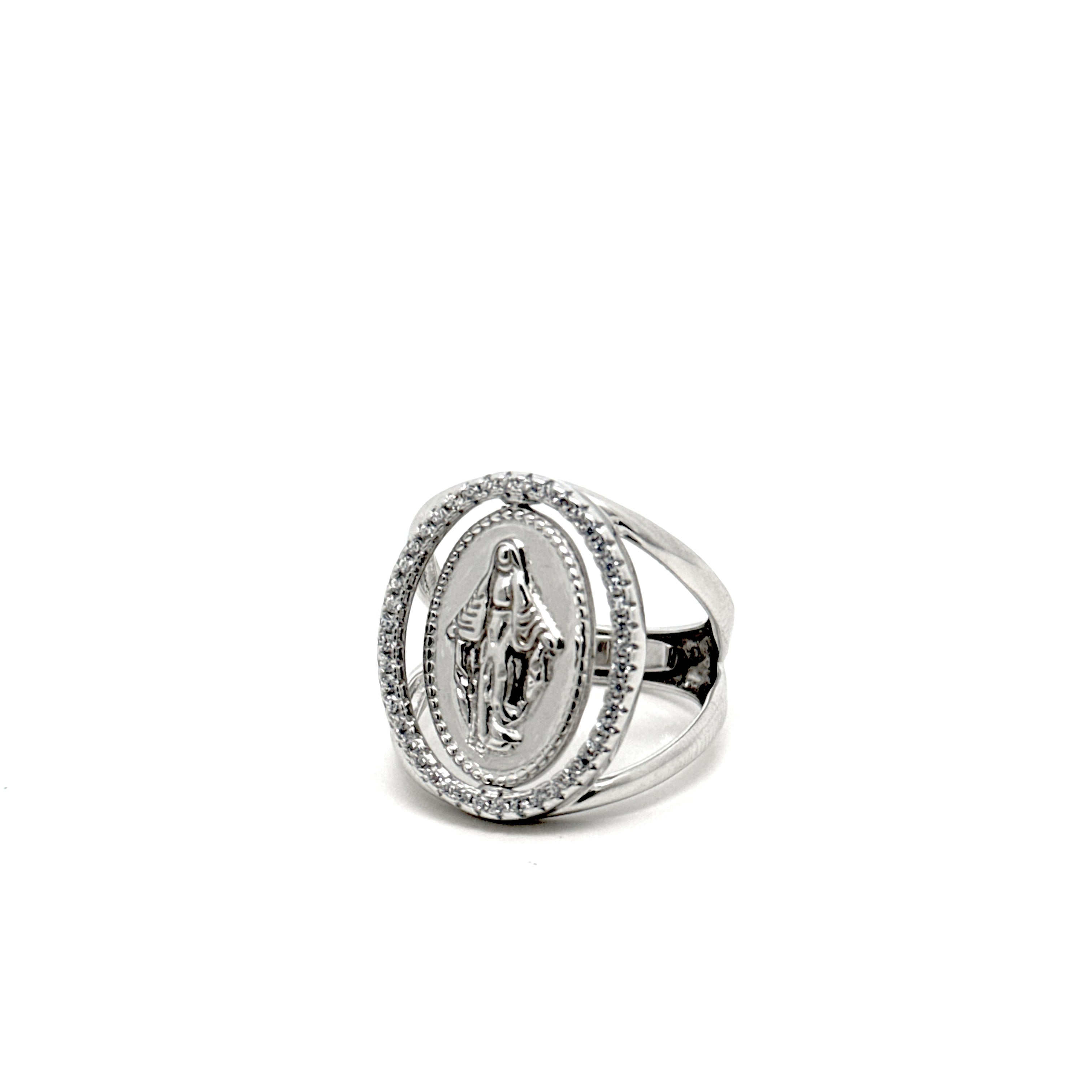 Anello Madonnina Miracolosa Girevole