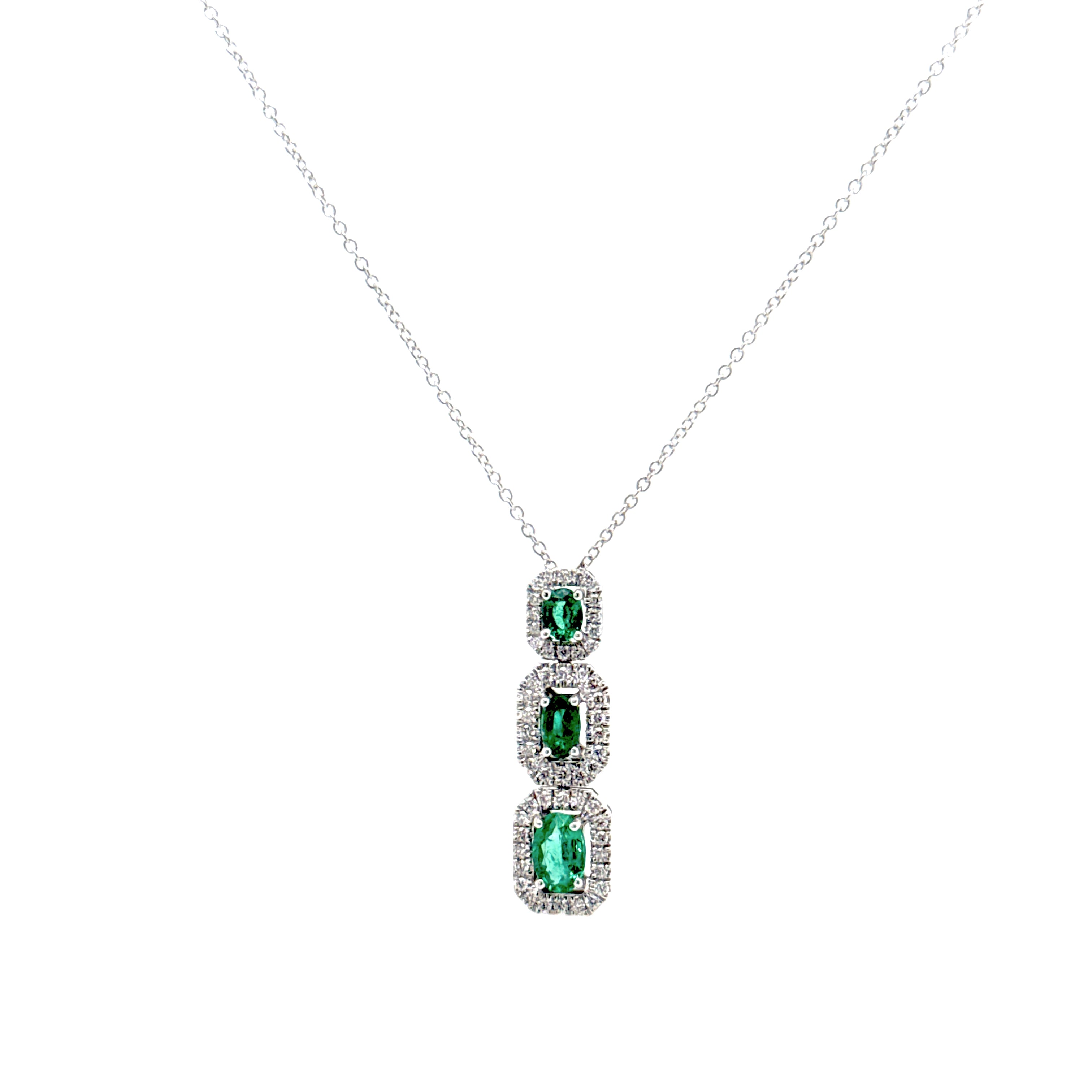 Collana Con Pendente Smeraldi