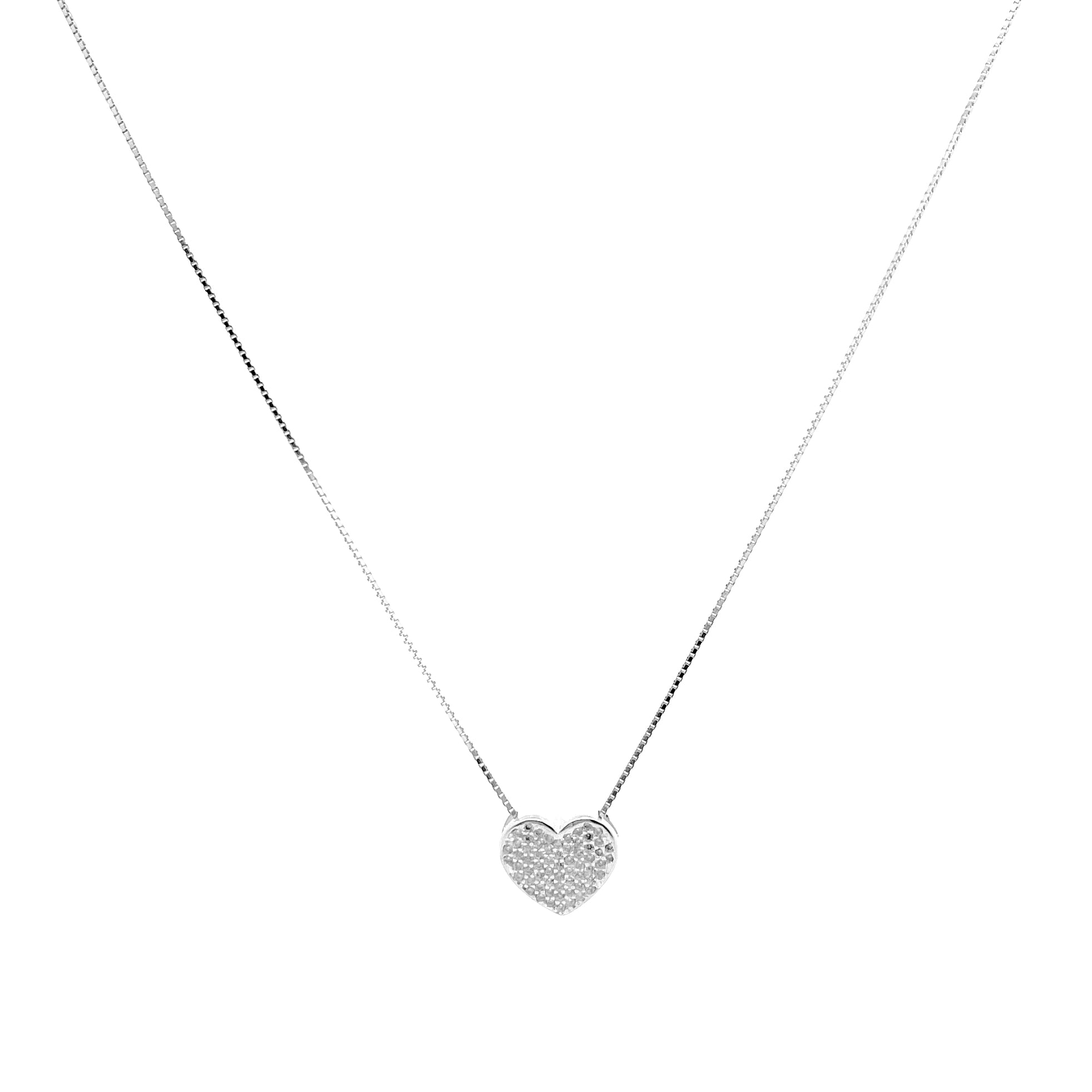 Collana Cuore Pavè Small