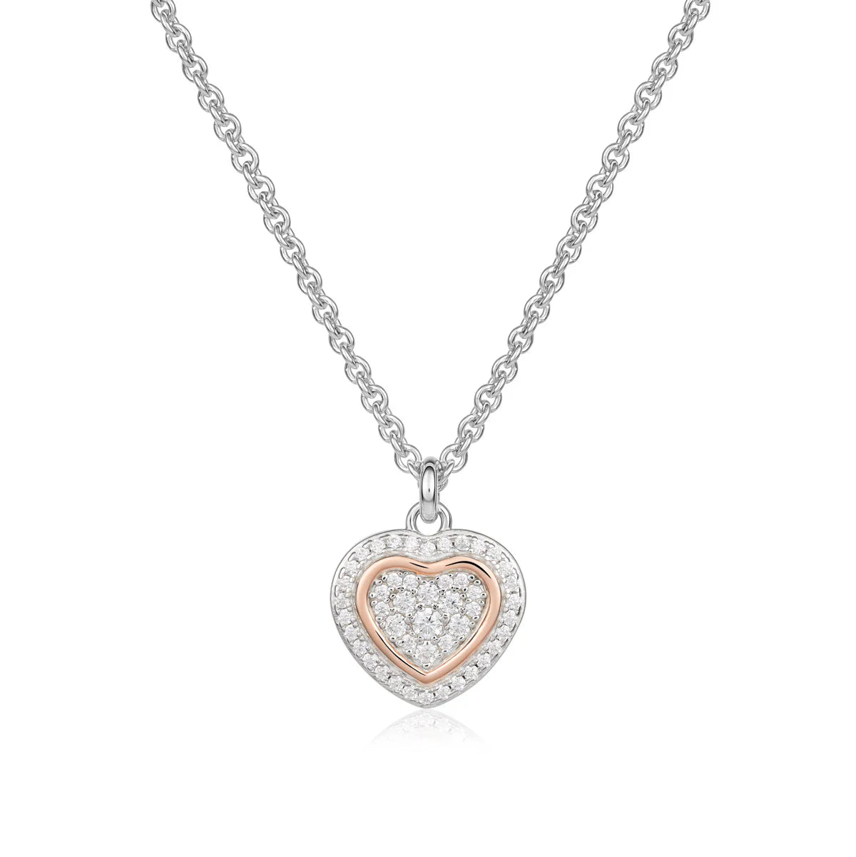 Collana Trilogia Con Ciondolo Cuore       GIA449