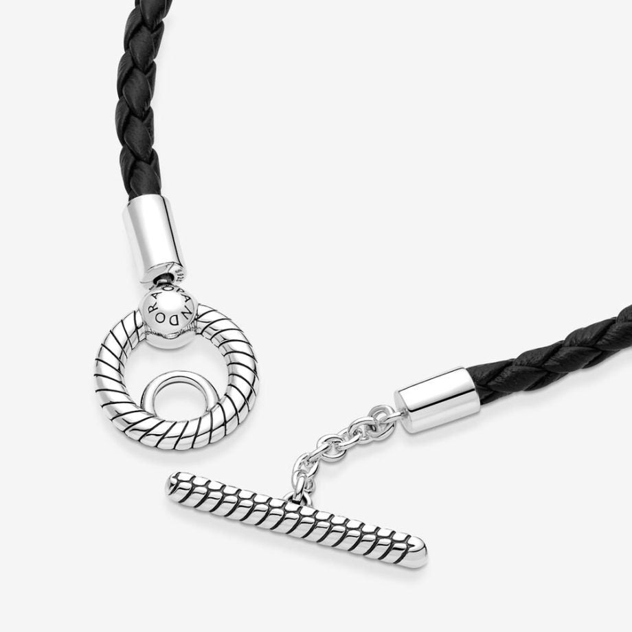 Bracciale in Pelle Con Chiusura a T.    591675C01