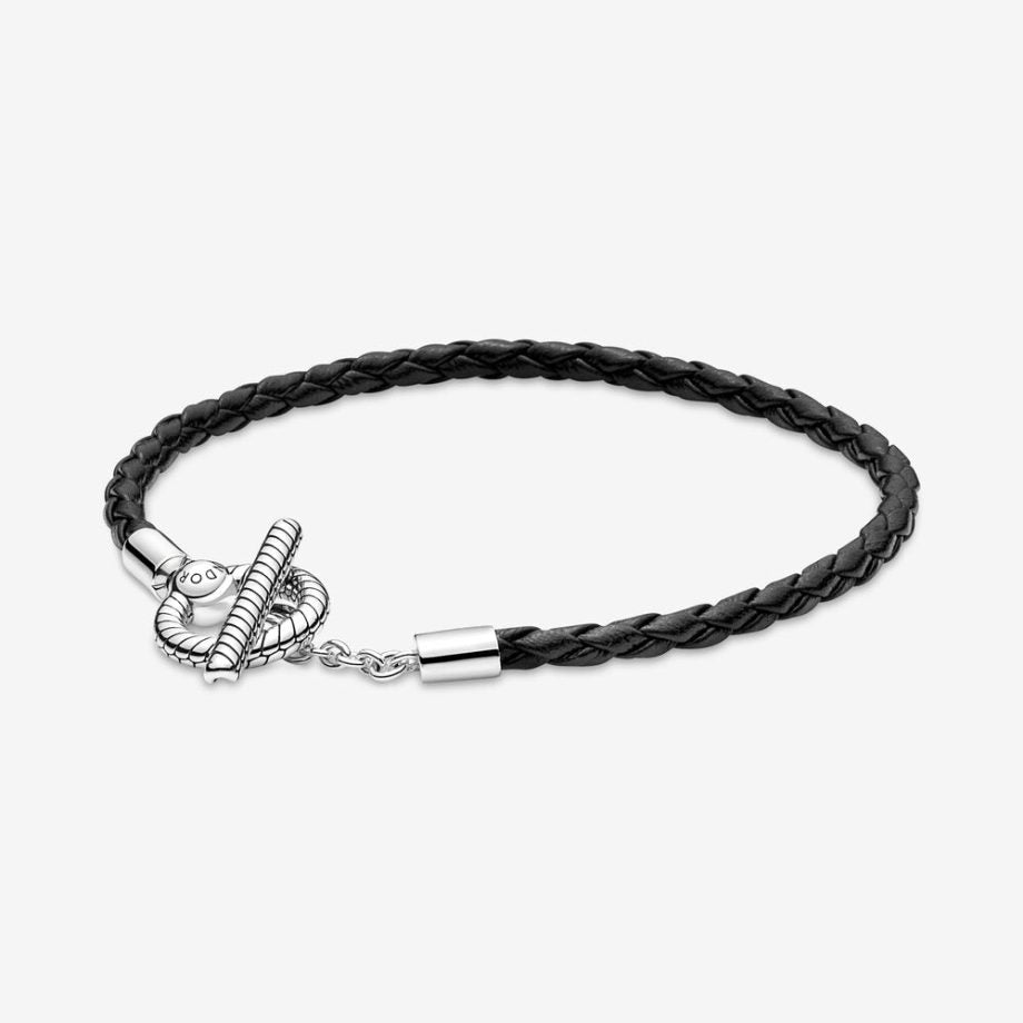 Bracciale in Pelle Con Chiusura a T.    591675C01