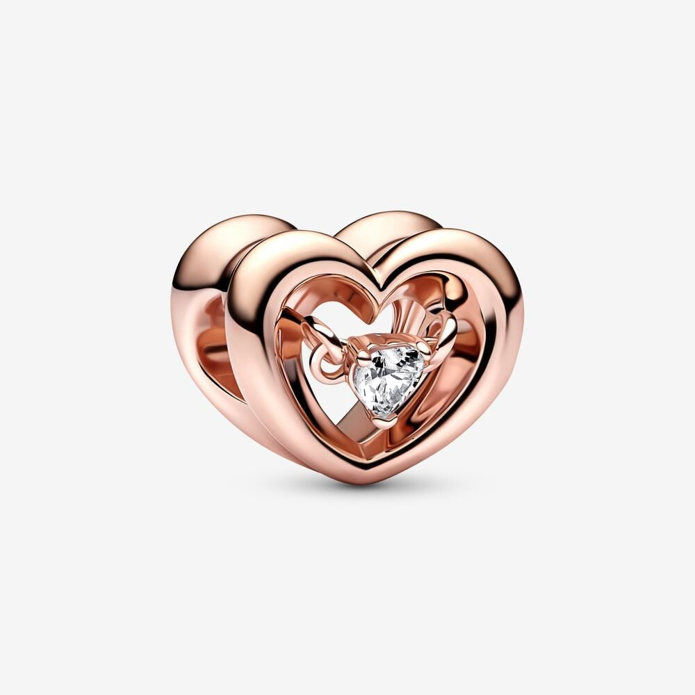 Charm Cuore Splendente con Pietra 762493C01