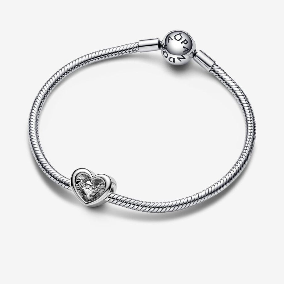 Charm Cuore Splendente con pietra 762493C01
