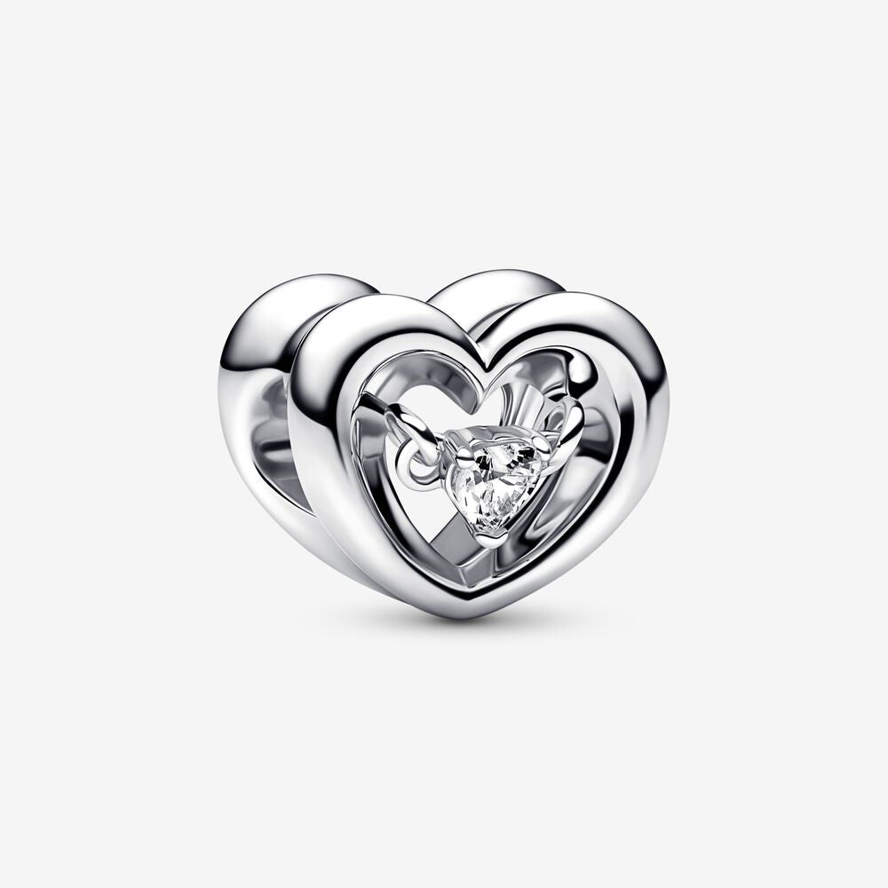 Charm Cuore Splendente con pietra 762493C01