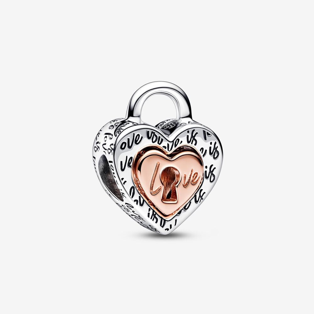 Charm Lucchetto  "Love is Love" Divisibile.    782505C00