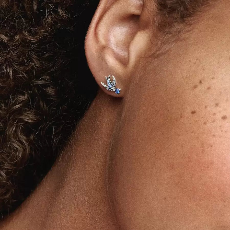 Orecchini Rondini Pietre Blu 292568C01