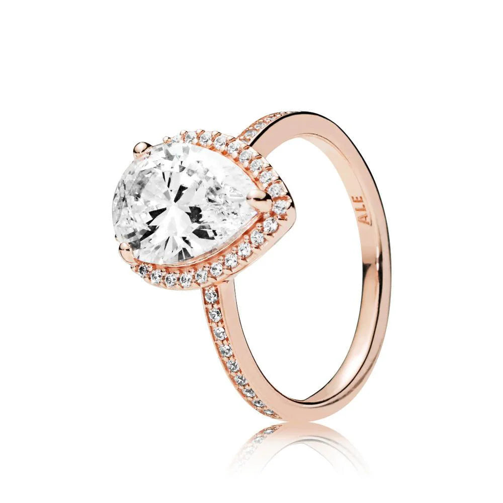 Anello Pandora  Goccia Radiosa Rosè     186251CZ