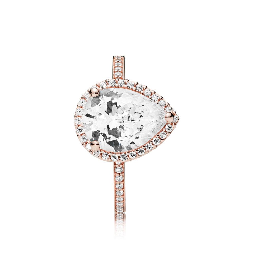 Anello Pandora  Goccia Radiosa Rosè     186251CZ