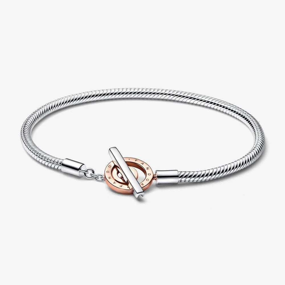 Bracciale Chiusura a T Rosè