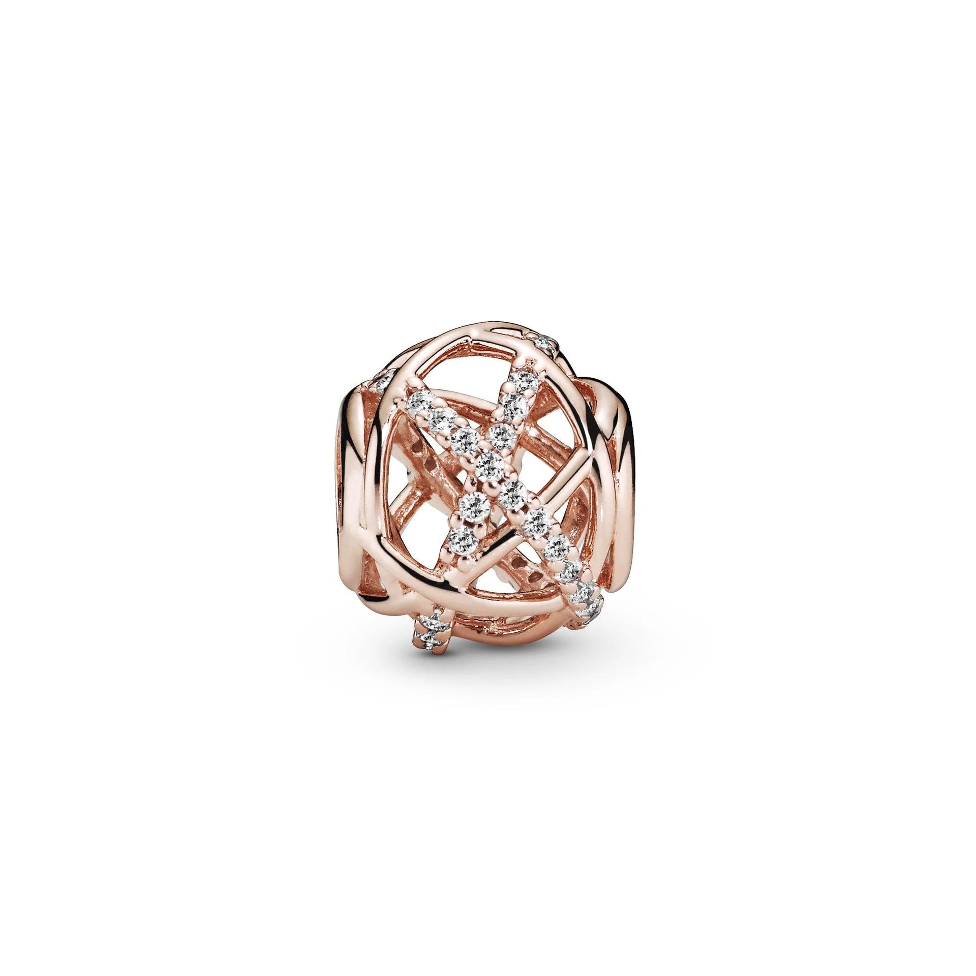 Charm Pandora Linee Intrecciate e Scintillanti 781388CZ