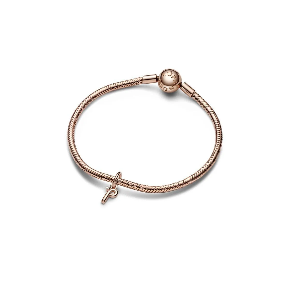 Charm Lettera P Rosè