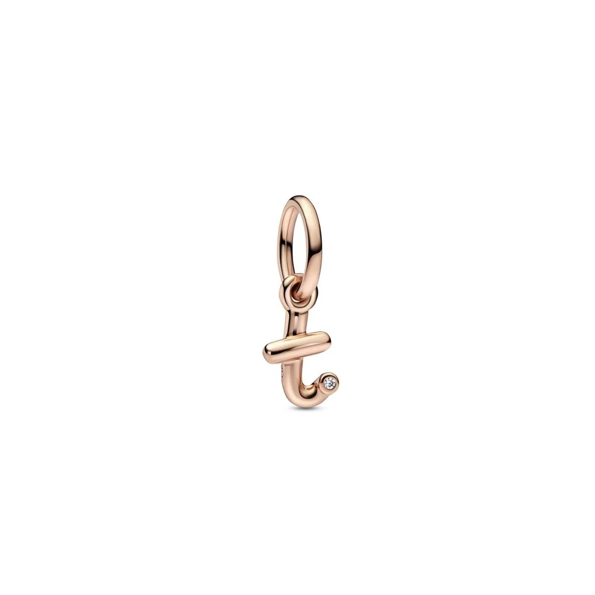Charm Lettera T Rosè