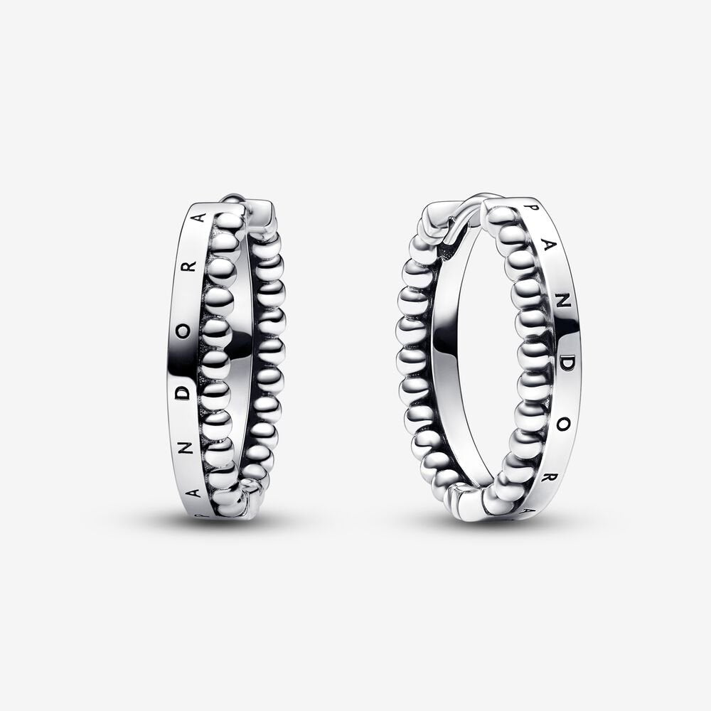 Orecchini Pandora Cerchi Con Logo 292310C00