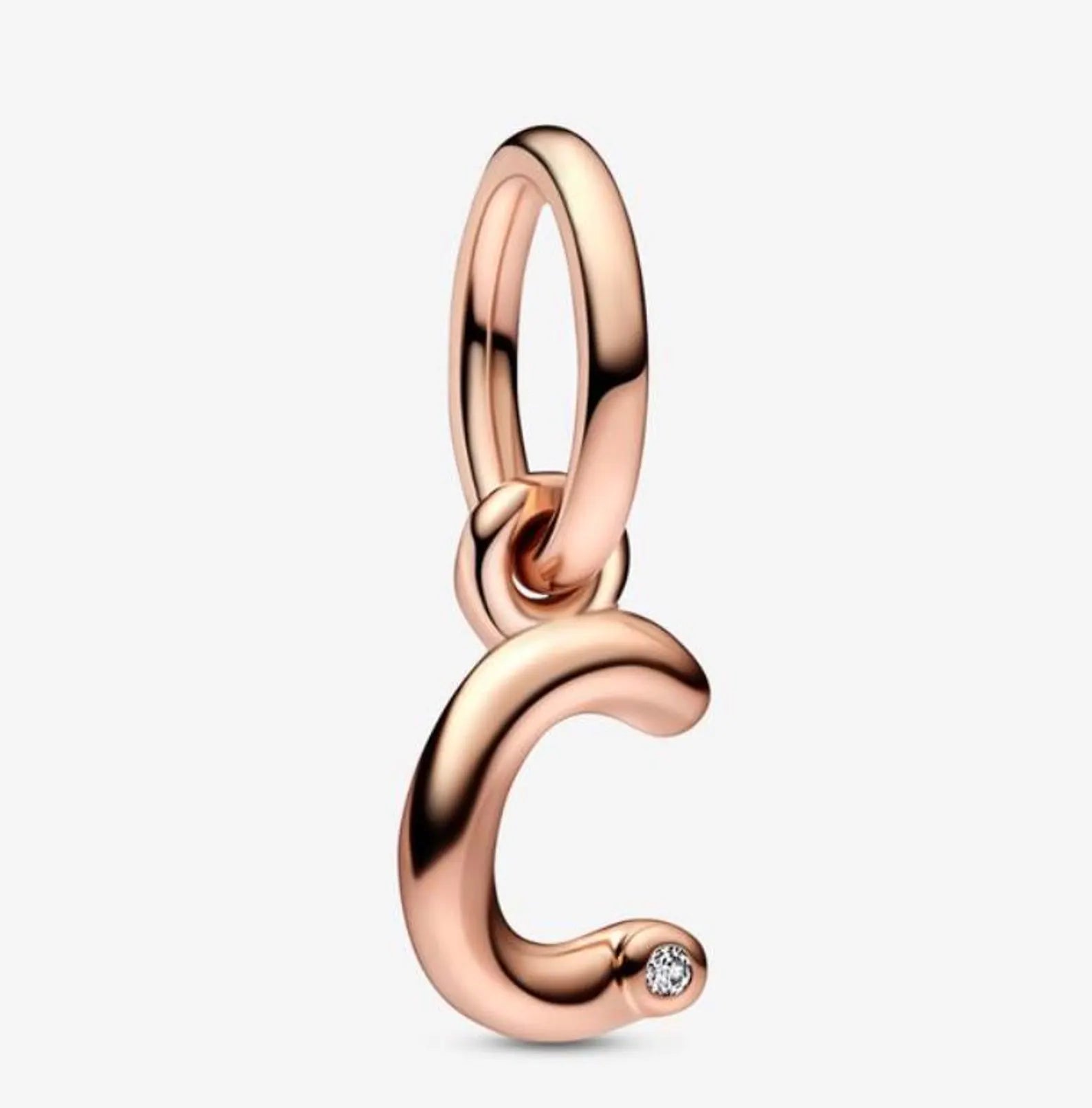 Charm Lettera C Rosè