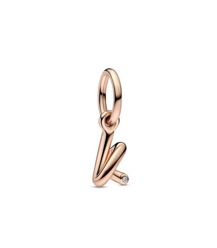 Charm Lettera K Rosè