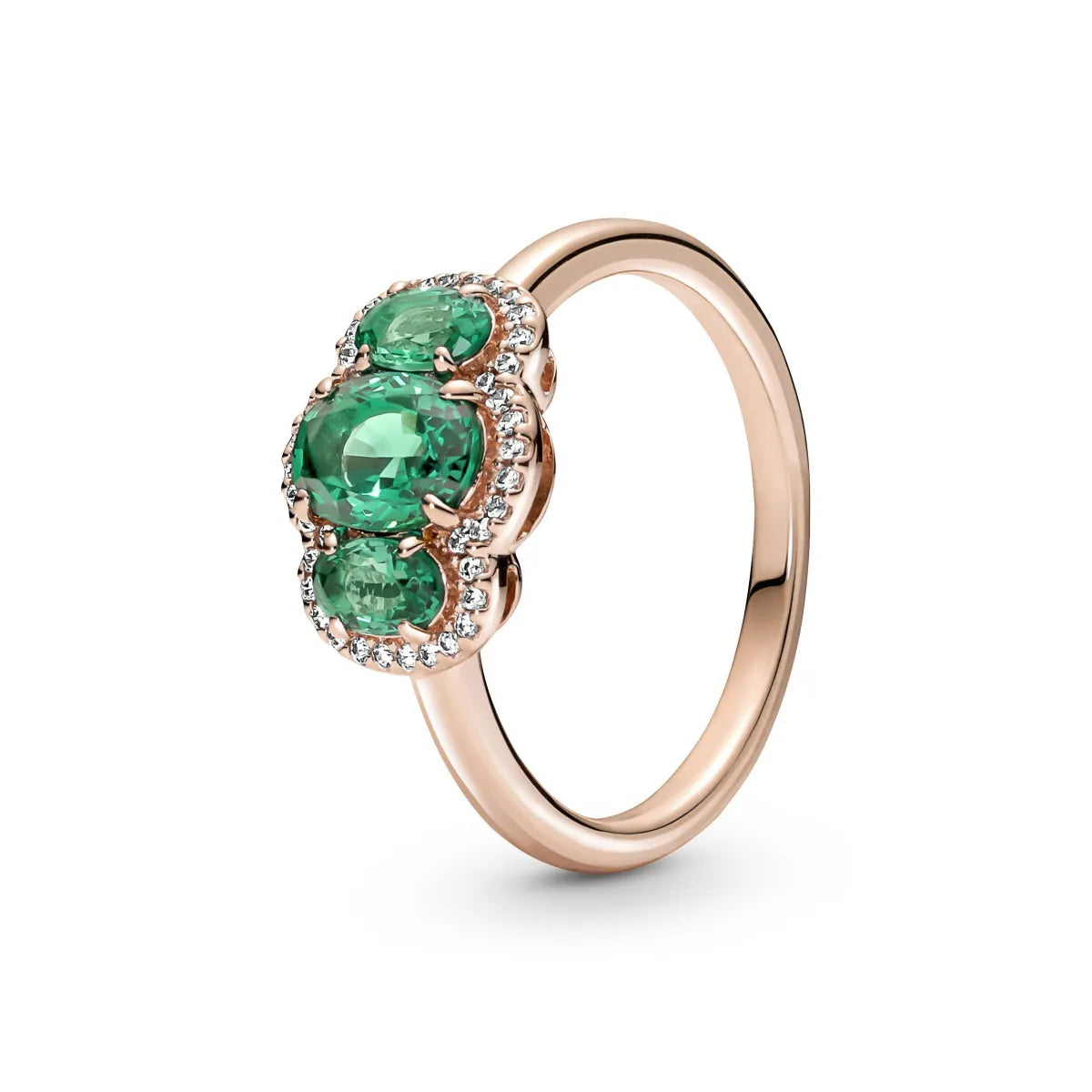 Anello Pandora Vintage con Pietre Green.      180057c01