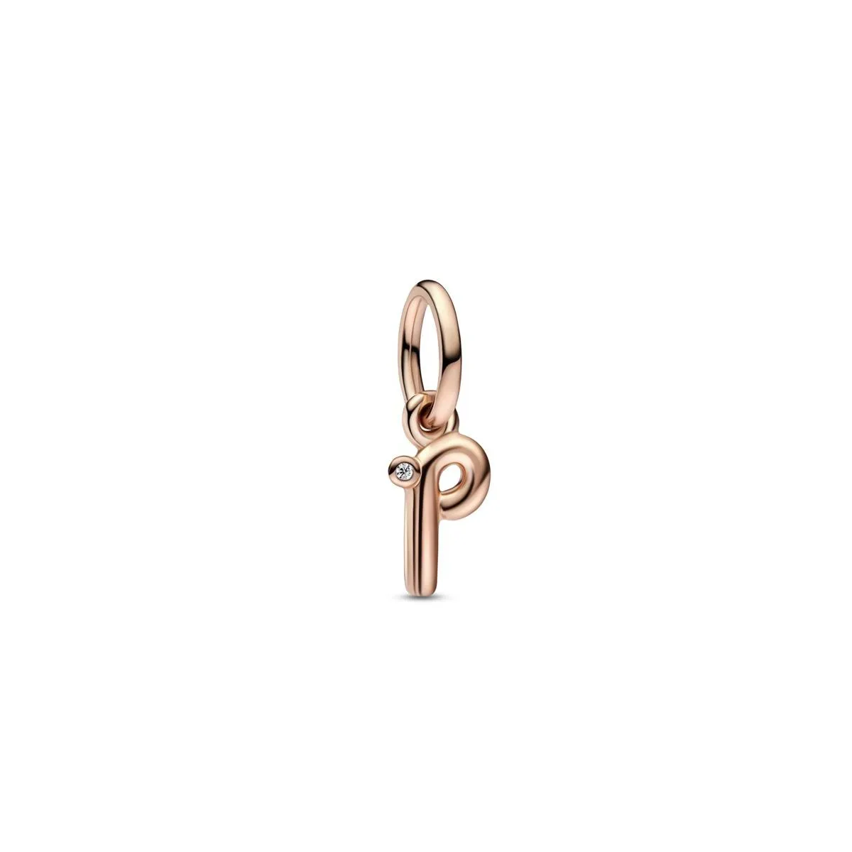 Charm Lettera P Rosè
