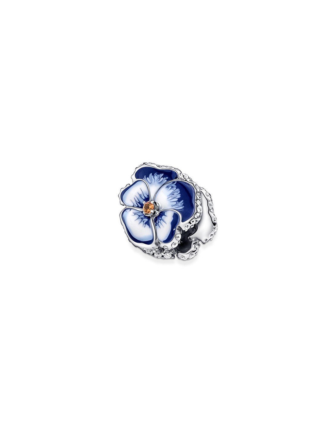 Charm Fiore di Viola del Pensiero Blu.        790777C02
